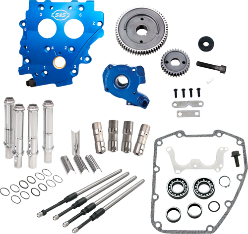 Cam Chest Kit without Cams - Gear Drive - Oil Cooled - Chrome Pushrods - Twin Cam