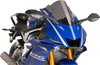 Race Windscreen - 14-1/4" - Dark Smoke - Yamaha - Lutzka's Garage