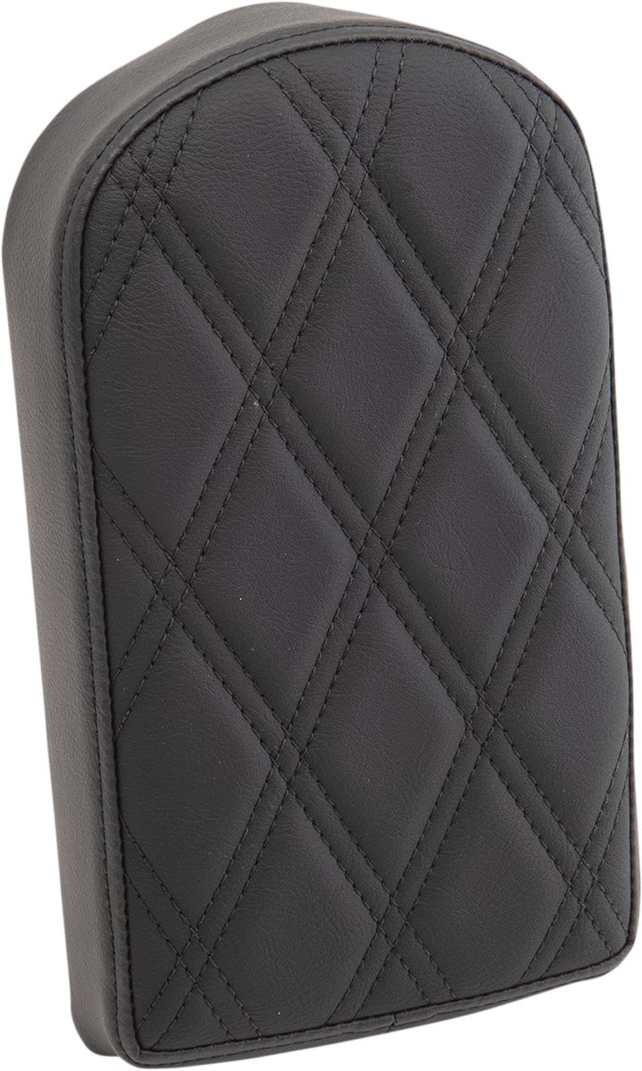 Sissy Bar Pad - Double Diamond - Black - 10