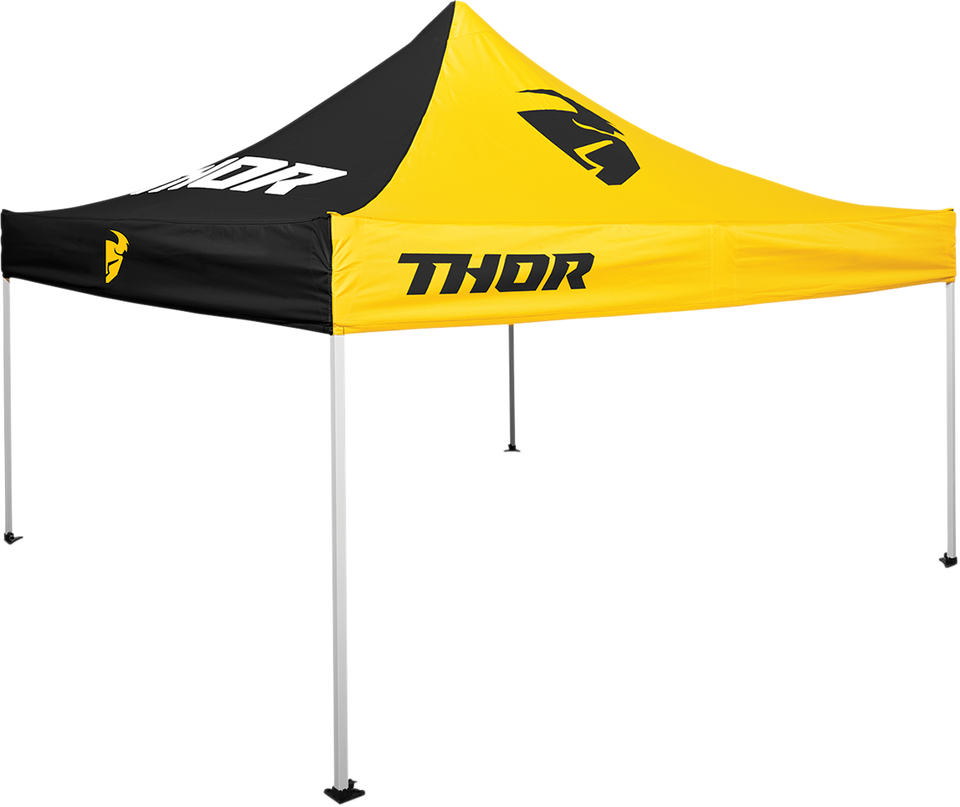 Replacement Canopy Top - 10 x 10 - Black/Yellow - Lutzka's Garage