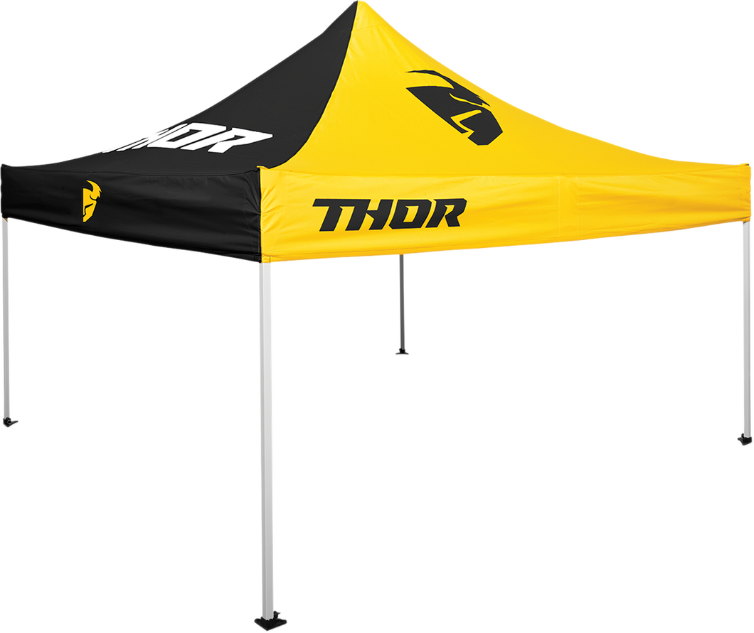 Replacement Canopy Top - 10 x 10 - Black/Yellow - Lutzka's Garage
