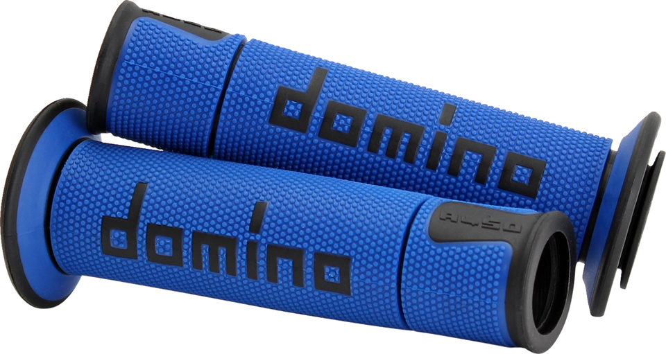 Grips - Domino - A450 - Blue/Black - Lutzka's Garage
