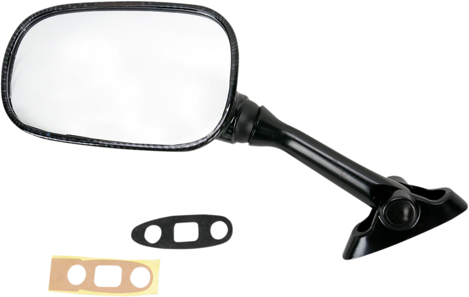 Mirror - Side View - Carbon Fiber - Rectangle - Left - Suzuki - Lutzka's Garage