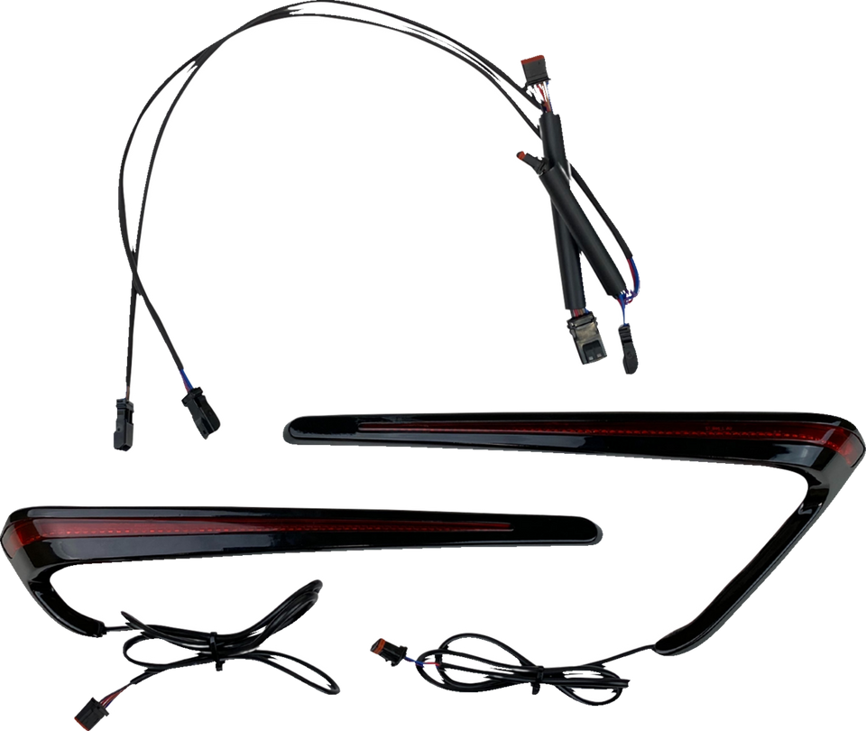 Saddlebag Lights - LED - Red Lens - Lutzka's Garage