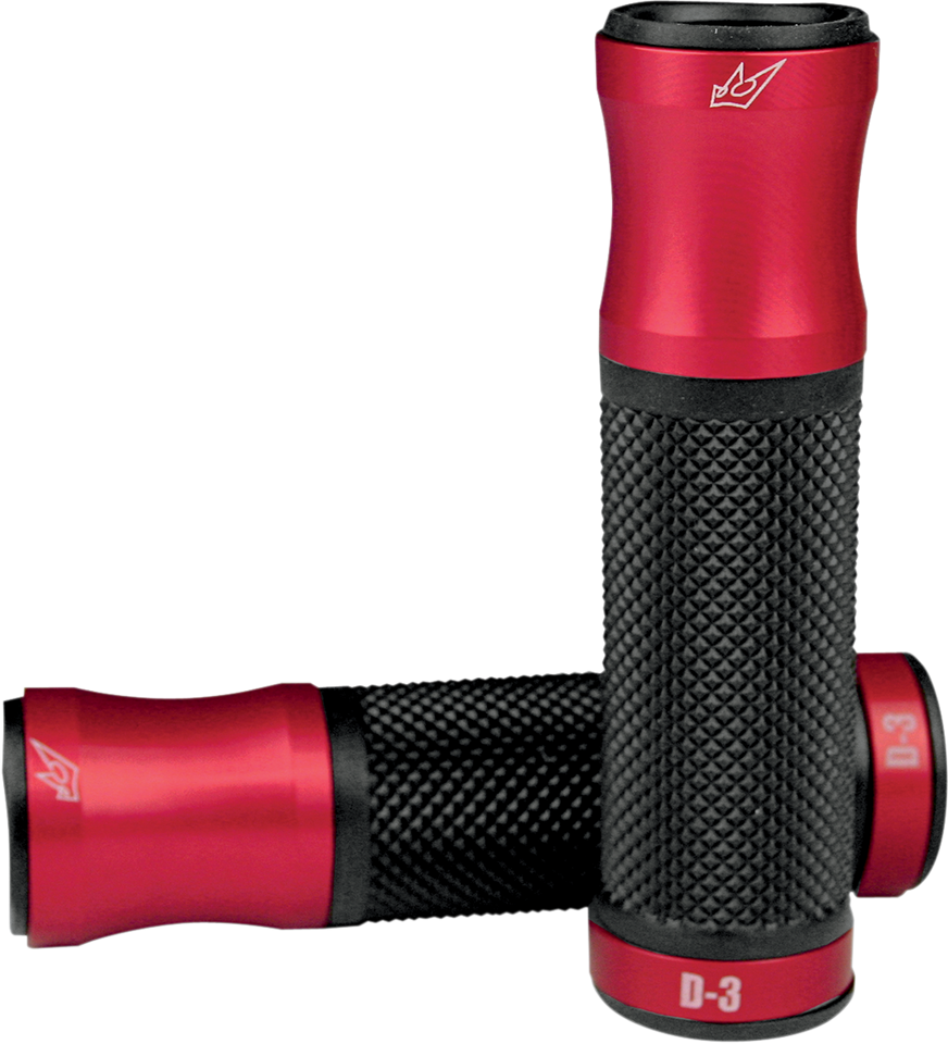 Grips - D3 - Red/Black - Lutzka's Garage