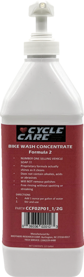 Formula 2 Bike Wash - Bag in Box - 1/2 U.S. gal.