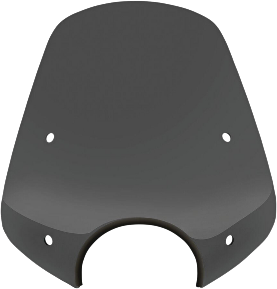 Pop Top Windshield - 7" Headlight Cut Out - Dark Black Smoke - Lutzka's Garage