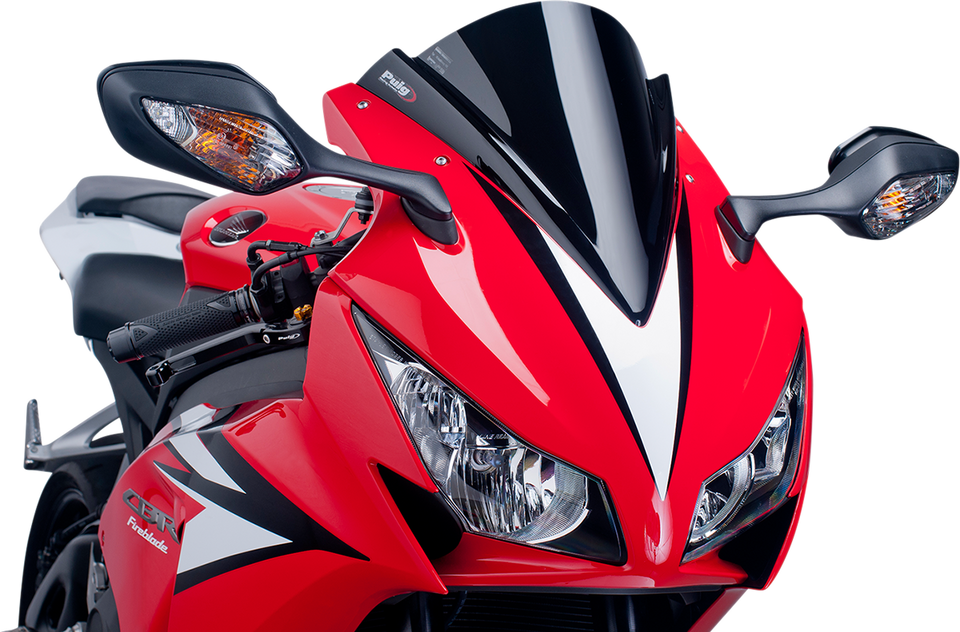 Race Windscreen - 13-3/8" - Black - CBR1000RR - Lutzka's Garage