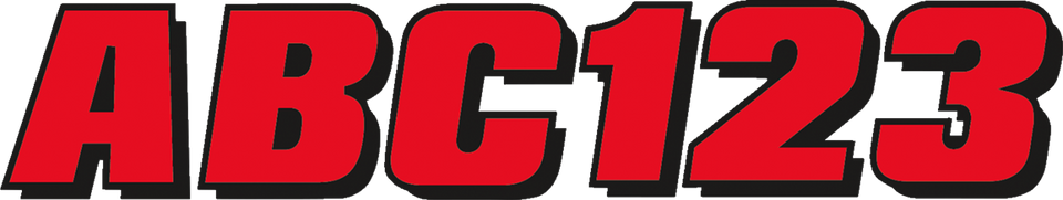 I.D. Sticker Kit - 320 Series - Red - Lutzka's Garage