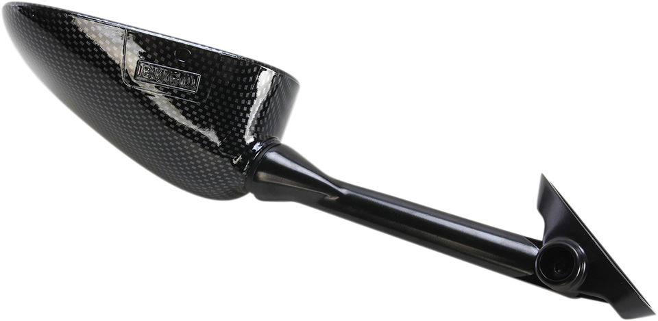 Mirror - Side View - Black/Carbon Fiber - Rectangle - Left - Suzuki