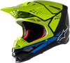 Supertech M8 Helmet - Factory - Black/Yellow/Blue - Small - Lutzka's Garage