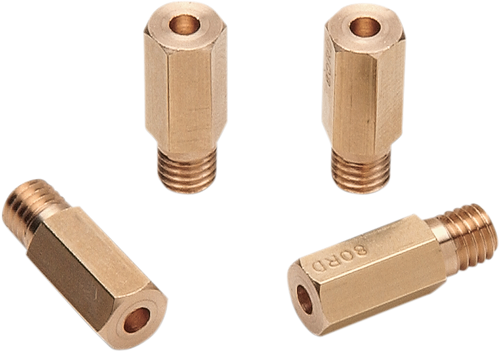 A-Bax Precision Keihin-Style Hex Head (CR Prefix) Main Jets - #122 - 4-Pack