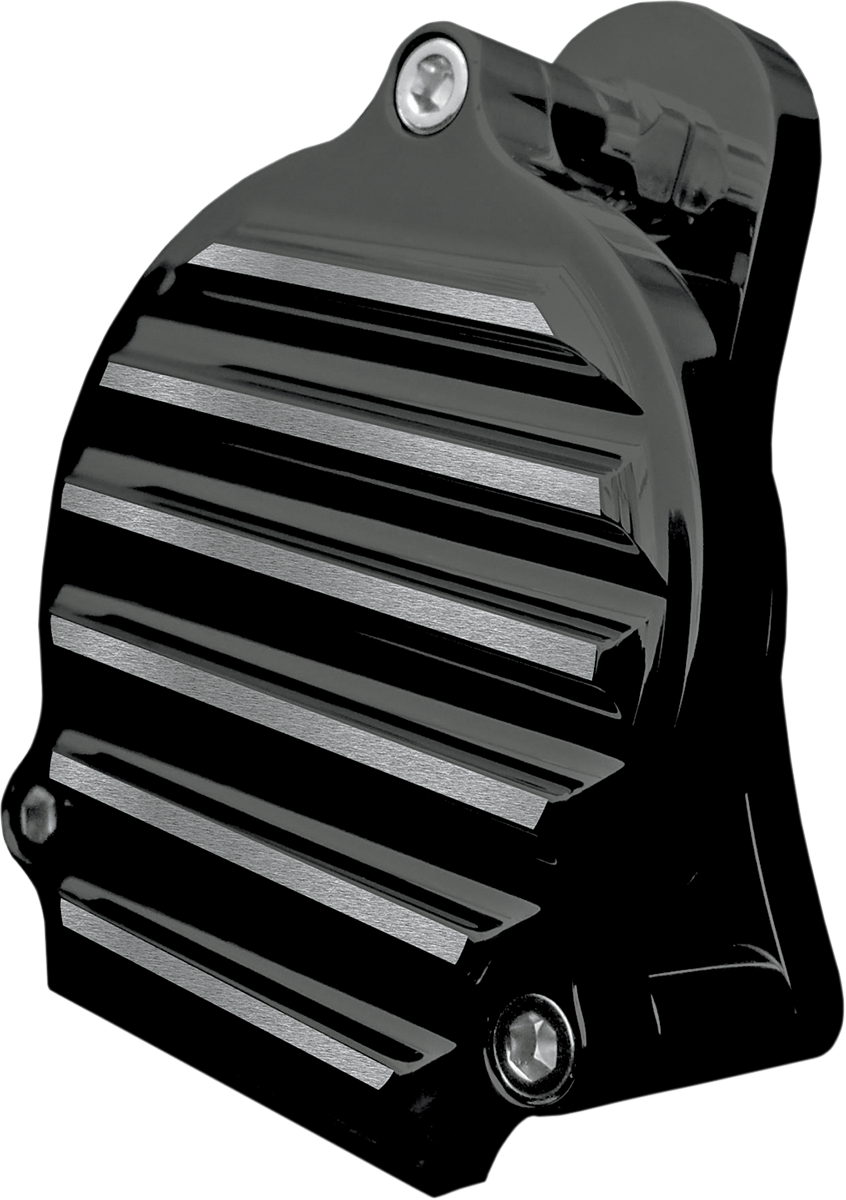 Billet Aluminum Horn - Finned - Black - Lutzka's Garage