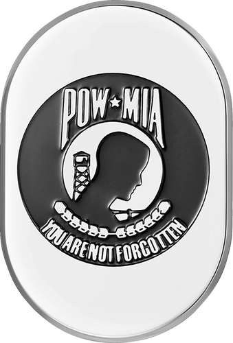 Antenna Cover - Right Rear Fender - POW-MIA -Chrome