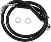 Brake Line - +6" - Black - 18-21 Softail - Lutzka's Garage