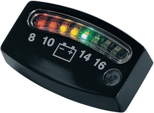 LED Battery Gauge - Black - 2
