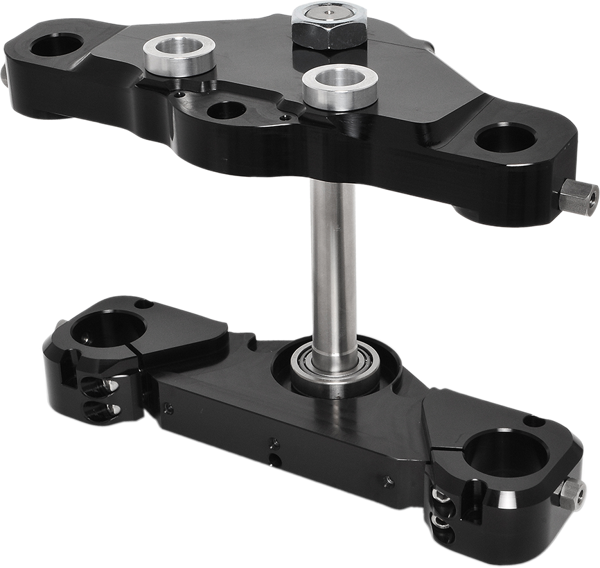 X23 Bolt-On 6° Triple Tree Kit - Black - 23" - 87-13 - Lutzka's Garage