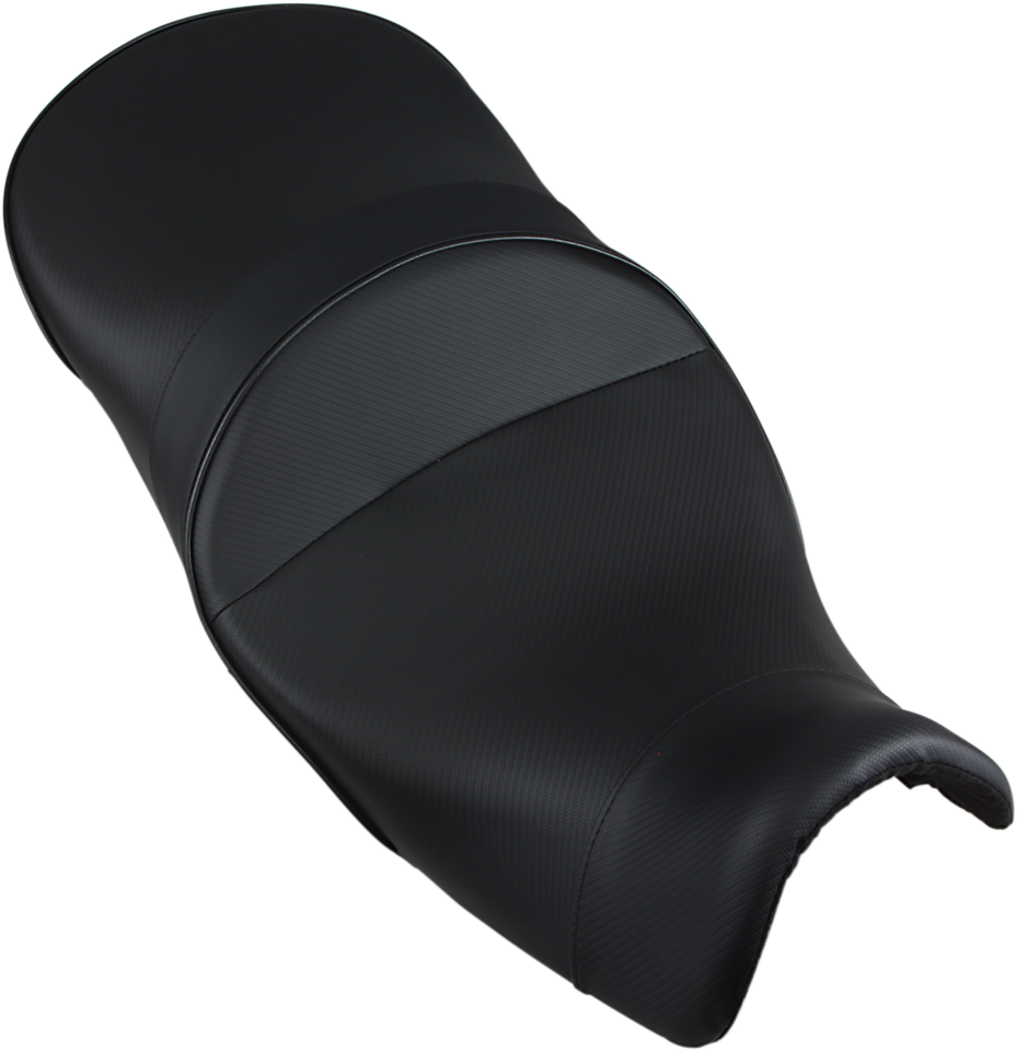 World Sport™ Performance Seat - Black - Carbon FX - Low - V-Strom 650 12-16 - Lutzka's Garage