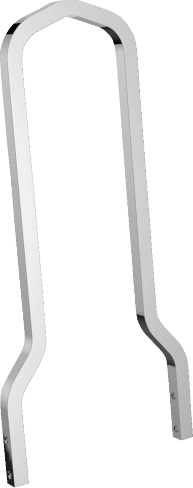 Square Sissy Bar - Chrome - 12.5" H x 7.5" W - Lutzka's Garage