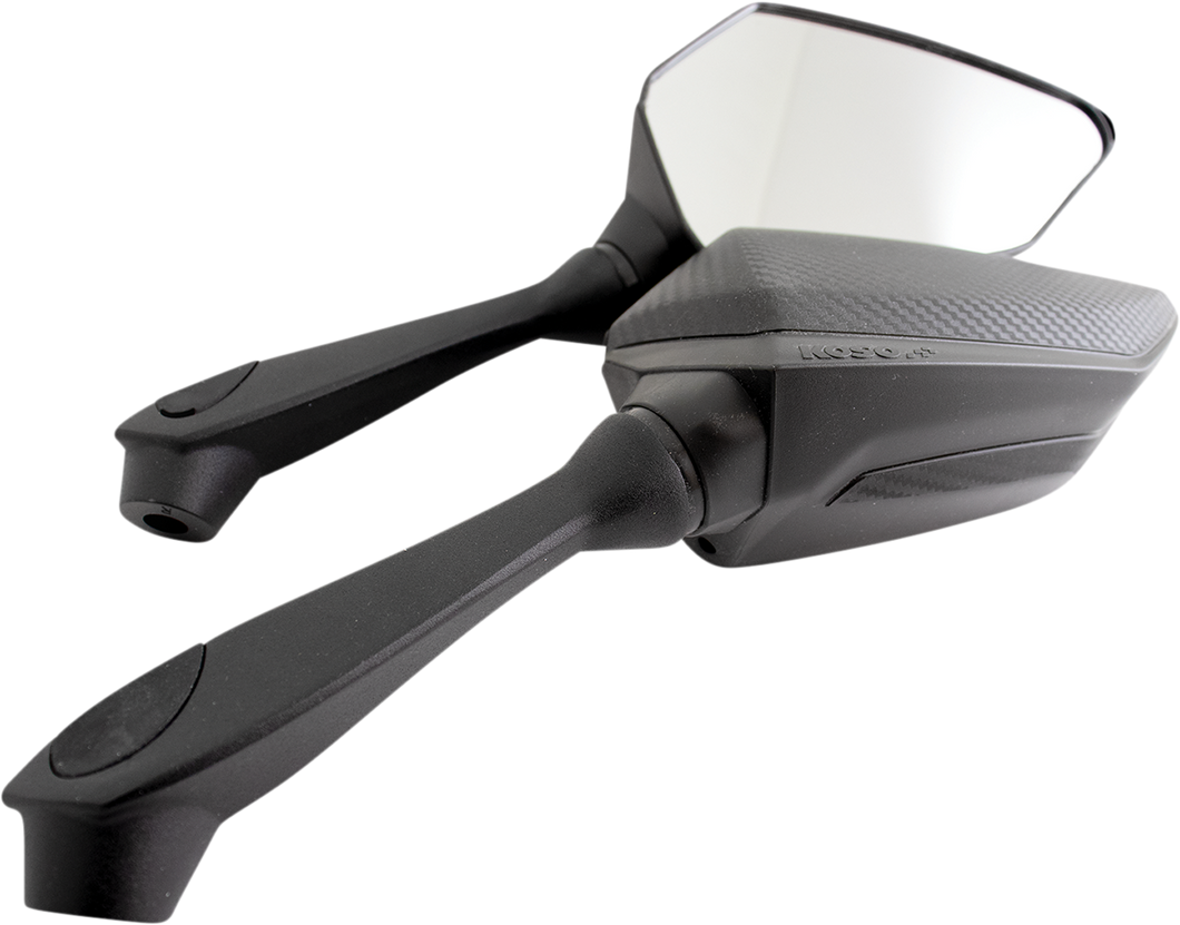 Mirrors - Sprint - Side View - Kidney - Black - Lutzka's Garage