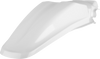 Fender - Rear - White - KX 85/100 - Lutzka's Garage