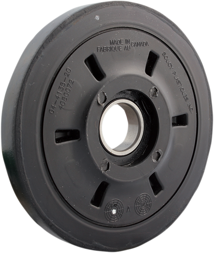 Idler Wheel with Bearing 6004-2RS - Black - 135 mm OD x 25 mm ID - Lutzka's Garage