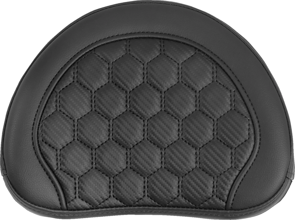 Road Sofa Sissy Bar Pad - Honeycomb - Black Stitching