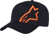 Corp Snap 2 Hat - Navy/Orange - One Size - Lutzka's Garage