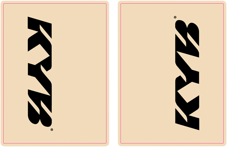 Upper Fork Decal - KYB - Black - Lutzka's Garage