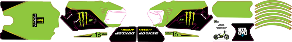 STACYC™ Stability Cycle Graphic Kit - 16" - Brushless - MEK - Lutzka's Garage