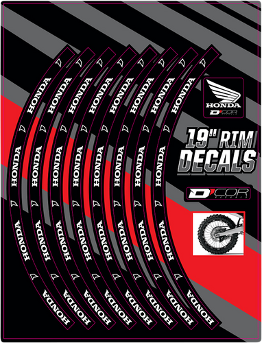Rim Decal - Honda Logo - 19
