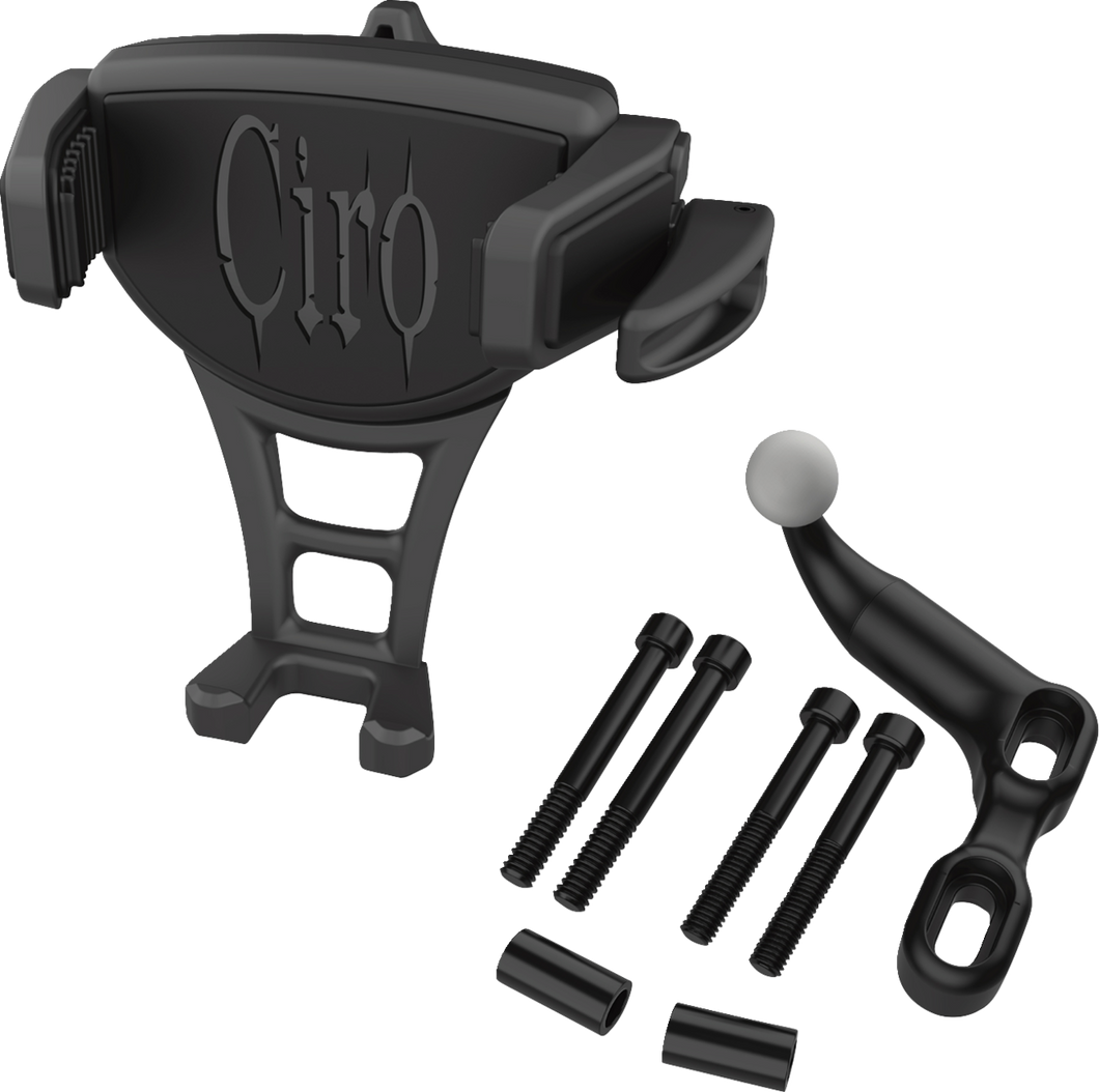 Phone Holder - Constrictor - Black - Black Offset Perch Mount - Lutzka's Garage