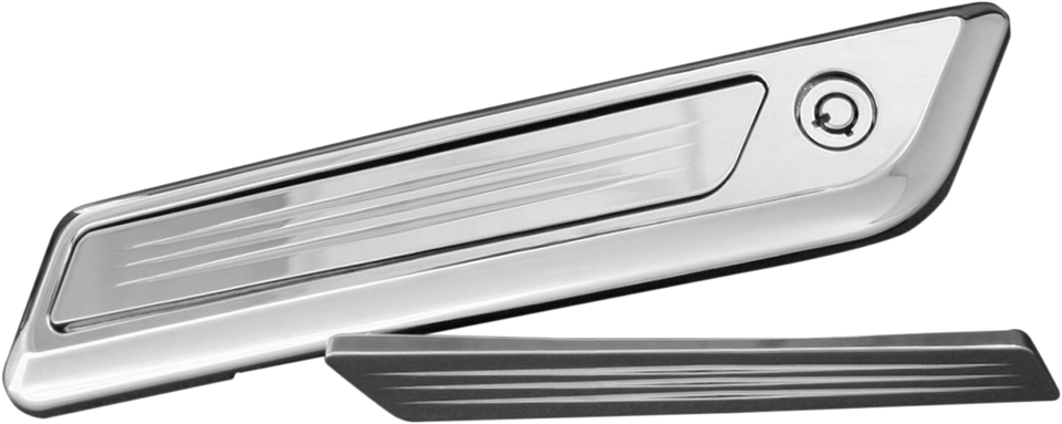 Saddlebag Latch Insert - Chrome - Lutzka's Garage
