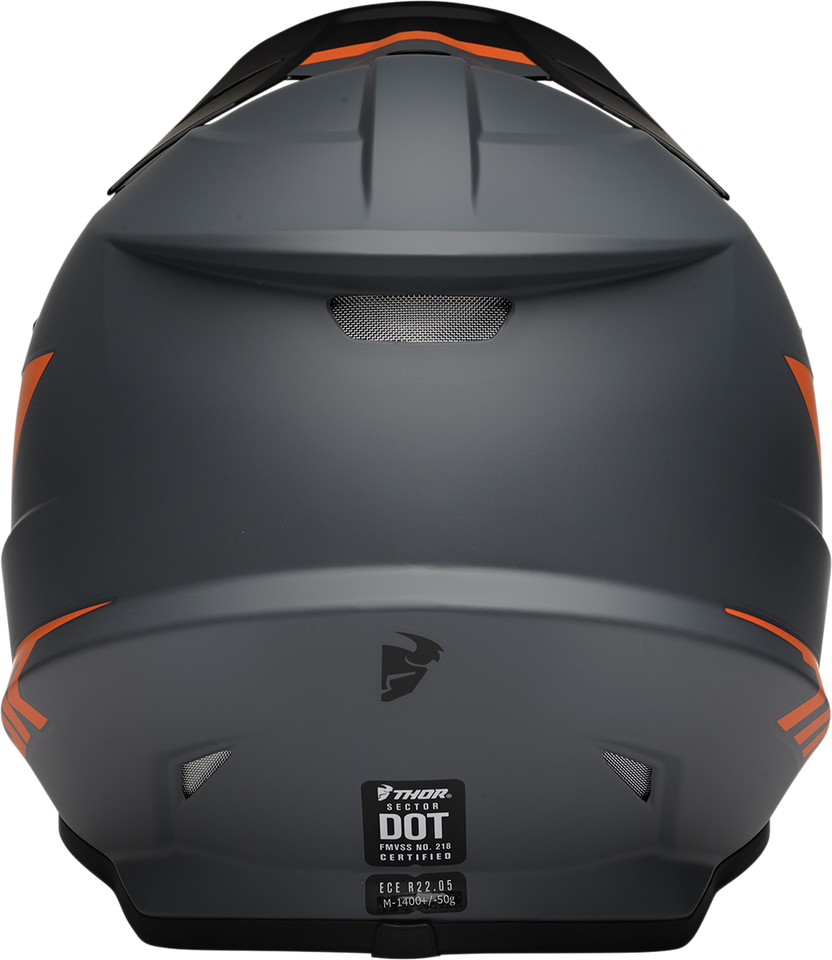 Sector Helmet - Chev - Charcoal/Orange - Small - Lutzka's Garage