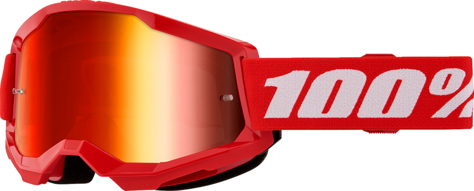 Strata 2 Goggle - Red - Mirror Red - Lutzka's Garage