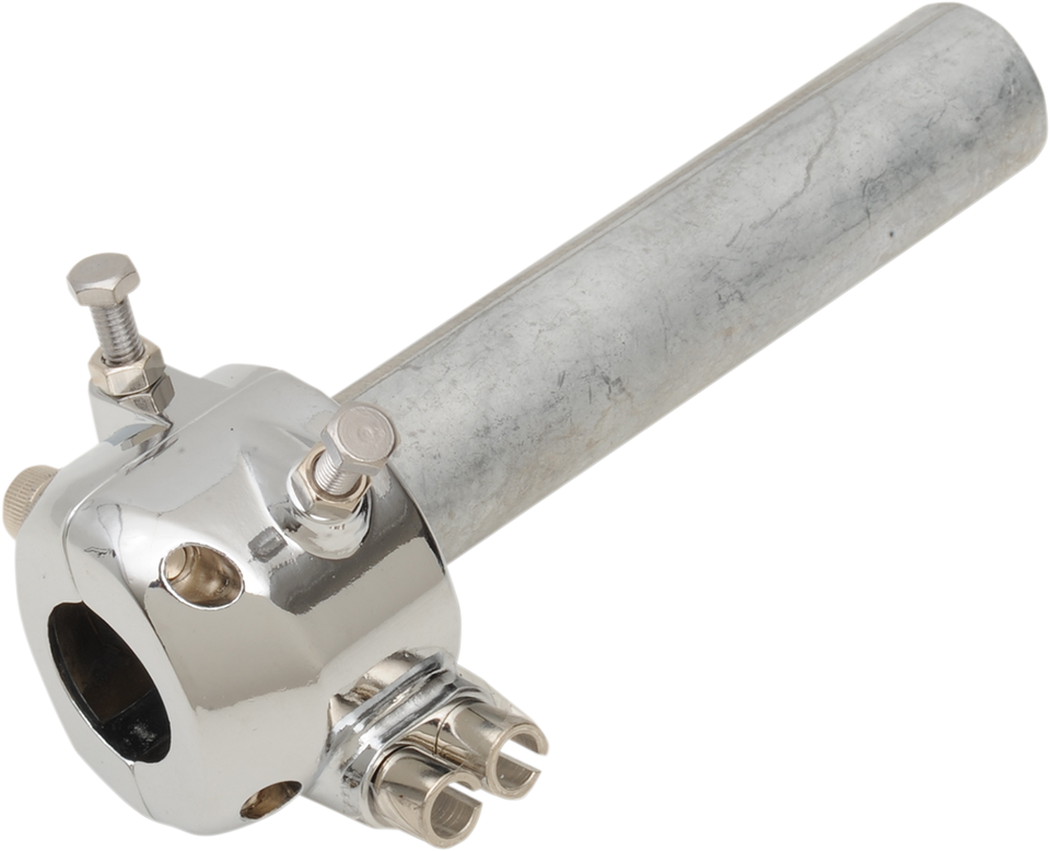 Throttle - Dual Cable - 7/8" - Chrome - Lutzka's Garage