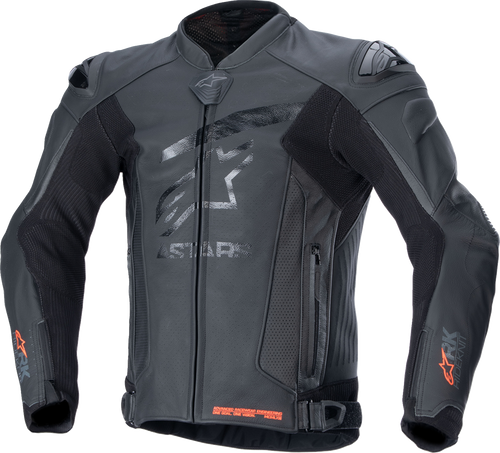 GP Plus R v4 Rideknit® Leather Jacket - Black/Black - 48 - Lutzka's Garage