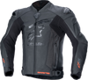 GP Plus R v4 Rideknit® Leather Jacket - Black/Black - 48 - Lutzka's Garage