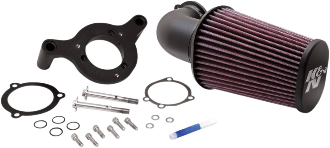 Aircharger® Intake System with Mandrel-Bent Aluminum Intake Tube Kit - Black - Lutzka's Garage