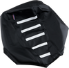 Ribbed Seat Cover - Black/White - Arctic Cat - Lutzka's Garage