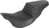 Step-Up Seat - Front Tuck-n-Roll/Rear Lattice Stitch - Black - FL 08-23 - Lutzka's Garage