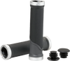 Mountain Bike Lock-On Grips - Black/Gray - 130 mm - Lutzka's Garage