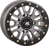 Wheel - HL23 Beadlock - Front/Rear - Gun Metal Gray - 14x7 - 4/156 - 5+2 (+38 mm)