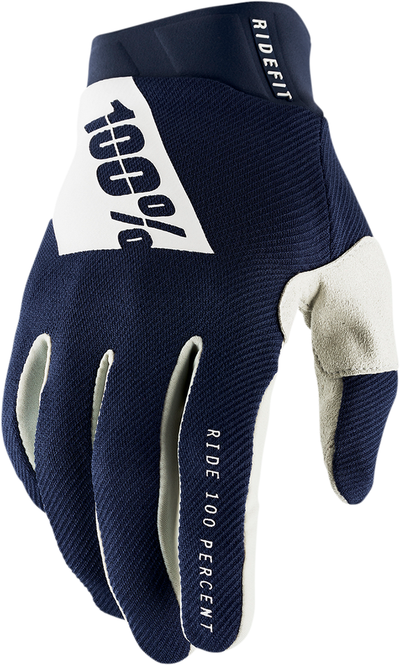 Ridefit Gloves - Navy/White - Small - Lutzka's Garage