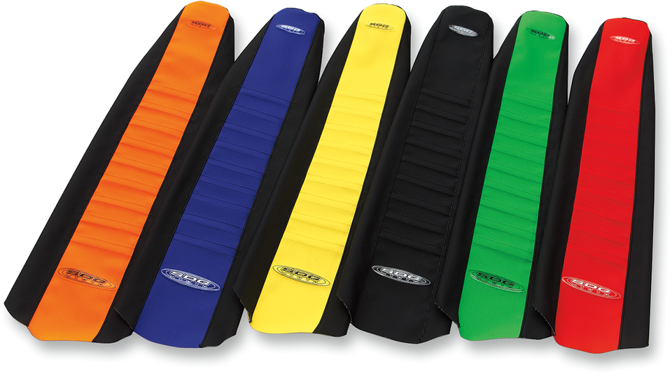 Pleated Seat Cover - Blue Top/Black Sides