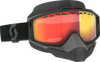 Split Snow Goggles - OTG - Light Sensitive - Black - Red Chrome - Lutzka's Garage