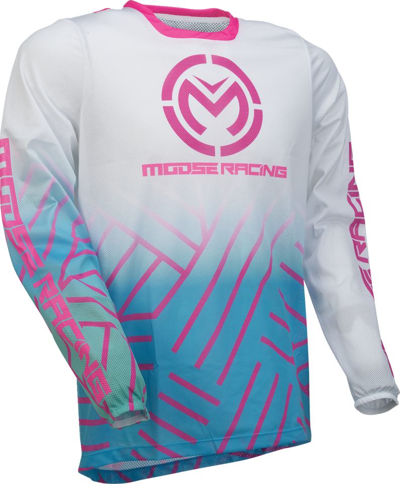 Sahara Jersey - Pink/Blue/White - Small - Lutzka's Garage