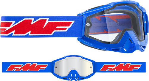 PowerBomb Enduro Goggles - Rocket - Blue - Clear - Lutzka's Garage