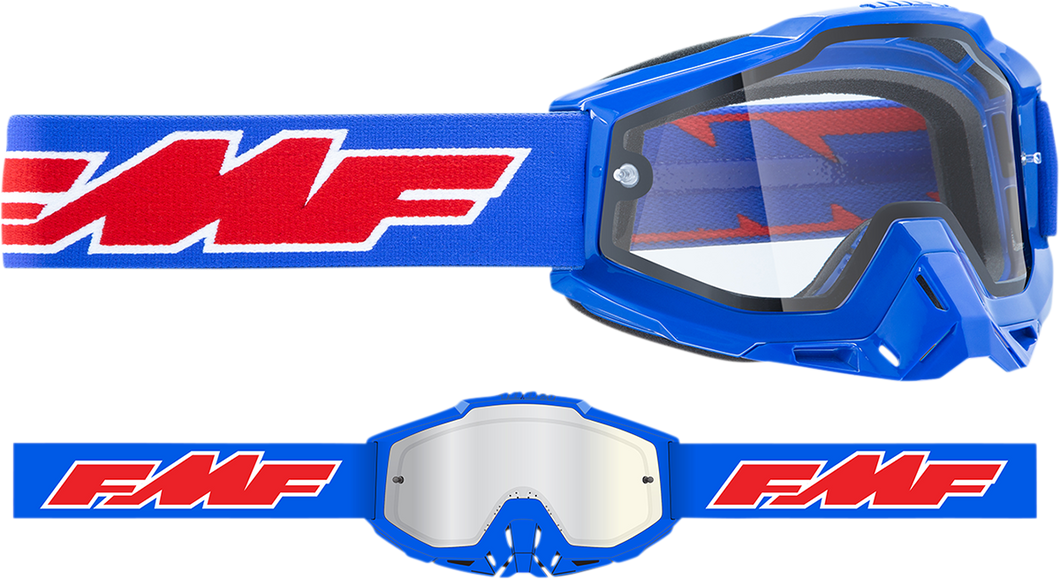 PowerBomb Enduro Goggles - Rocket - Blue - Clear - Lutzka's Garage