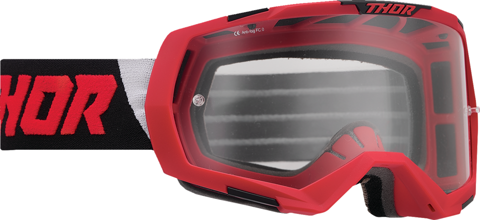 Regiment Goggles - Red/Black - Clear - Lutzka's Garage